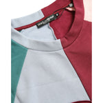 Dolce & Gabbana Multicolor Cotton Crewneck Pullover Sweater TSH84535-46