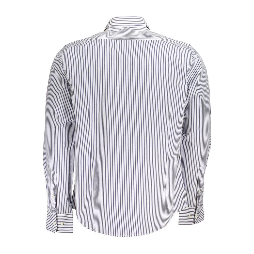 La Martina Elegant Long-Sleeved Striped Shirt for Men La Martina Lavender