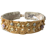 Dolce & Gabbana Gold Brass Faux Pearl Floral Embellished Belt SMY101263-85