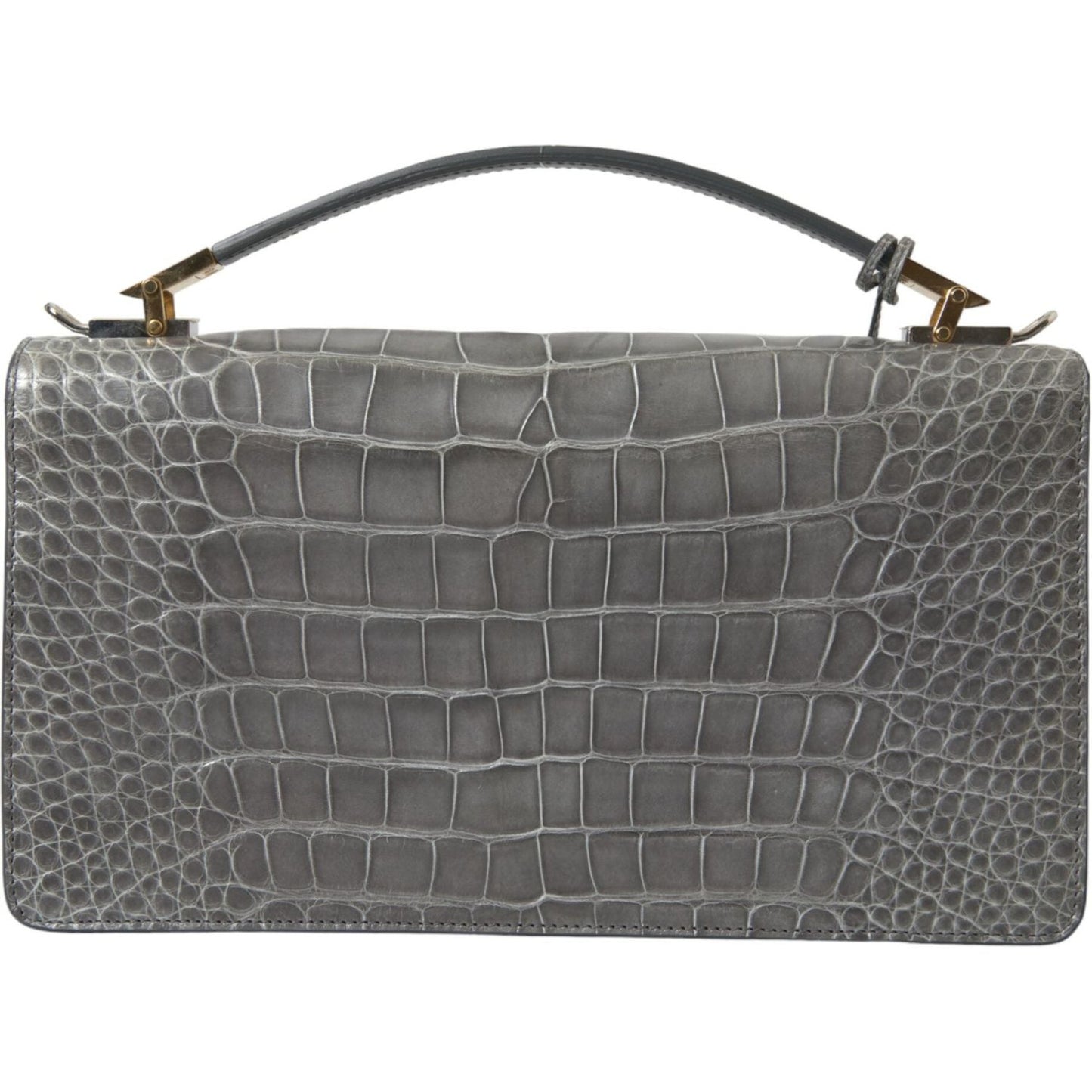 Balenciaga Alligator Leather Medium Shoulder Bag Balenciaga Dim Gray