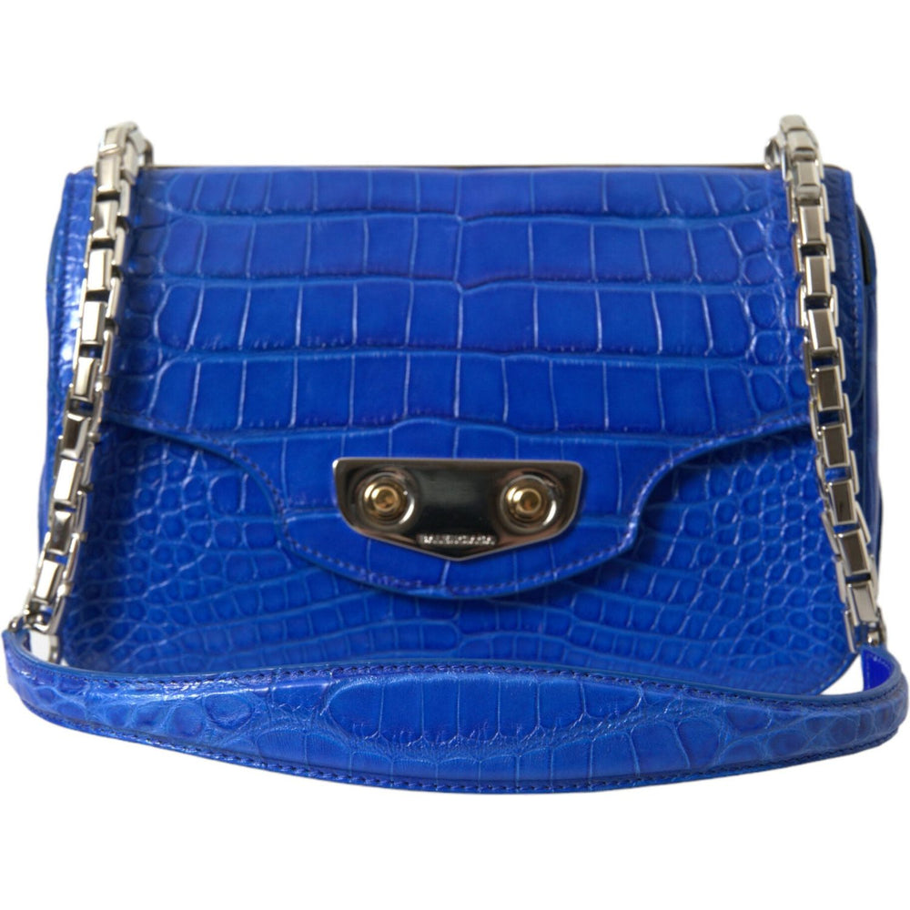 Balenciaga Blue Exotic Leather Neo Classic Purse Shoulder Handbag Bag BAG1168