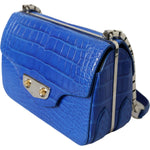 Balenciaga Blue Exotic Leather Neo Classic Purse Shoulder Handbag Bag BAG1168
