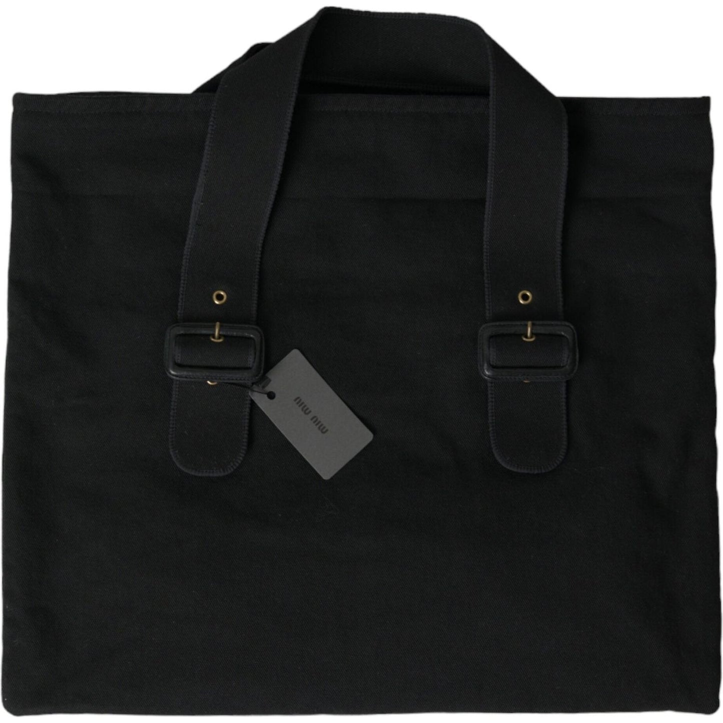 Miu Miu Chic Black Denim Tote for Everyday Elegance Miu Miu Black