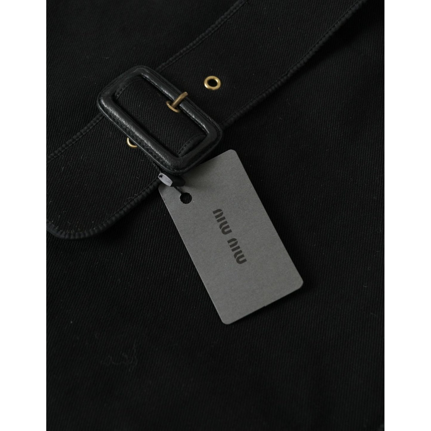 Miu Miu Chic Black Denim Tote for Everyday Elegance Miu Miu Black
