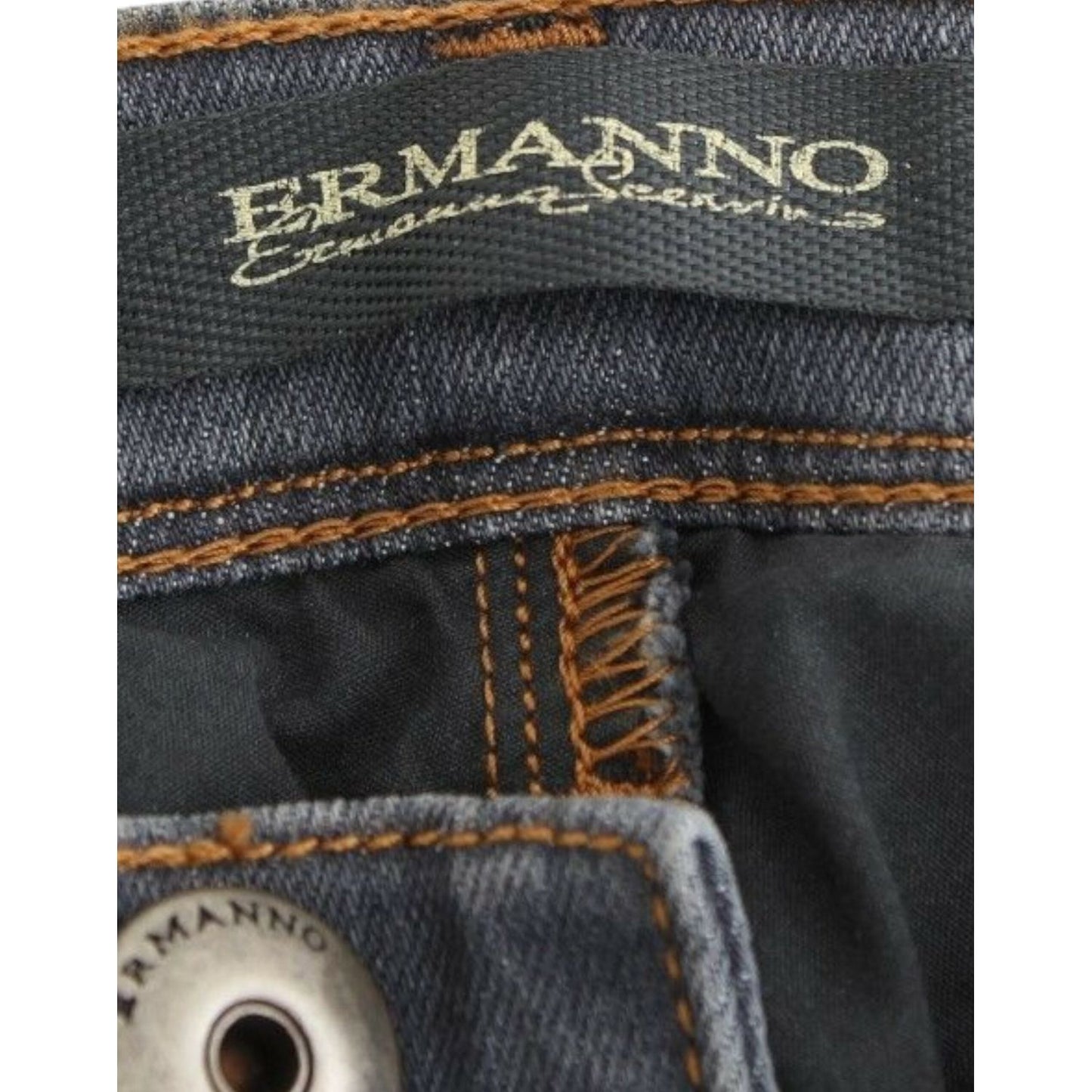 Ermanno Scervino Gray Slim Jeans Denim Pants Skinny Leg Stretch