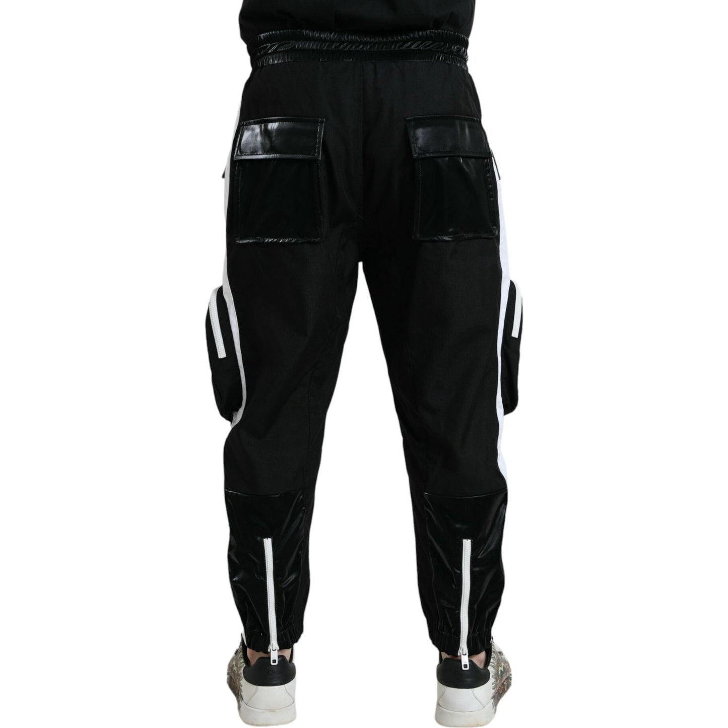 Dolce & Gabbana Black Nylon Cargo Jogger Men Sweatpants Pants Dolce & Gabbana Black