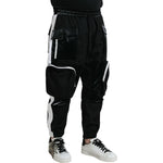 Dolce & Gabbana Black Nylon Cargo Jogger Men Sweatpants Pants PAN75072-48