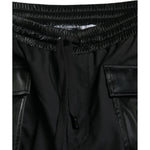 Dolce & Gabbana Black Nylon Cargo Jogger Men Sweatpants Pants PAN75072-48