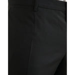 Dolce & Gabbana Black Wool Silk Skinny Dress Pants PAN75326-54