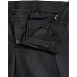 Dolce & Gabbana Black Wool Silk Skinny Dress Pants PAN75326-54