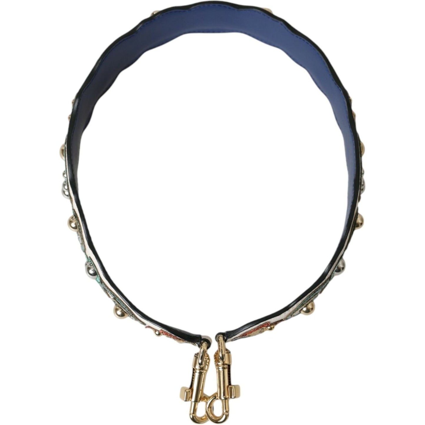 Dolce & Gabbana White Leather Handbag Belt Accessory Shoulder Strap Dolce & Gabbana Dark Slate Gray