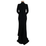 Dolce & Gabbana Black Stretch Long Gown Sheath Dress SIG60666-1