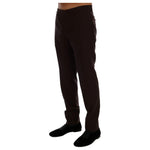 Dolce & Gabbana Purple Wool Stretch Formal Pants PAN60731-6