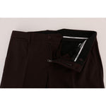 Dolce & Gabbana Purple Wool Stretch Formal Pants PAN60731-6