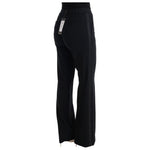 Ermanno Scervino Black Viscose Flare Bootcut Pants SIG30320-1