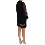 Dolce & Gabbana Black San Valentino Sequined Shift Dress DR1019-5