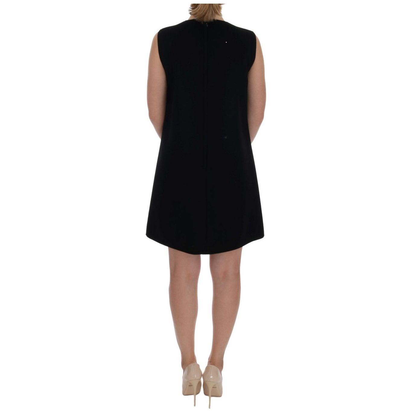 Dolce & Gabbana Black I AM A PRINCESS Crystal Shift Dress DR1053-7