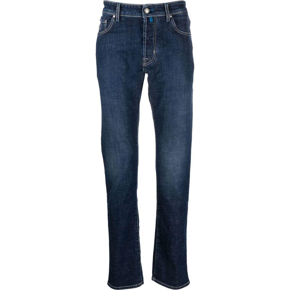 Jacob Cohen Exclusive Indigo Straight Leg Jeans with Bandana Detail Jacob Cohen Dark Slate Gray