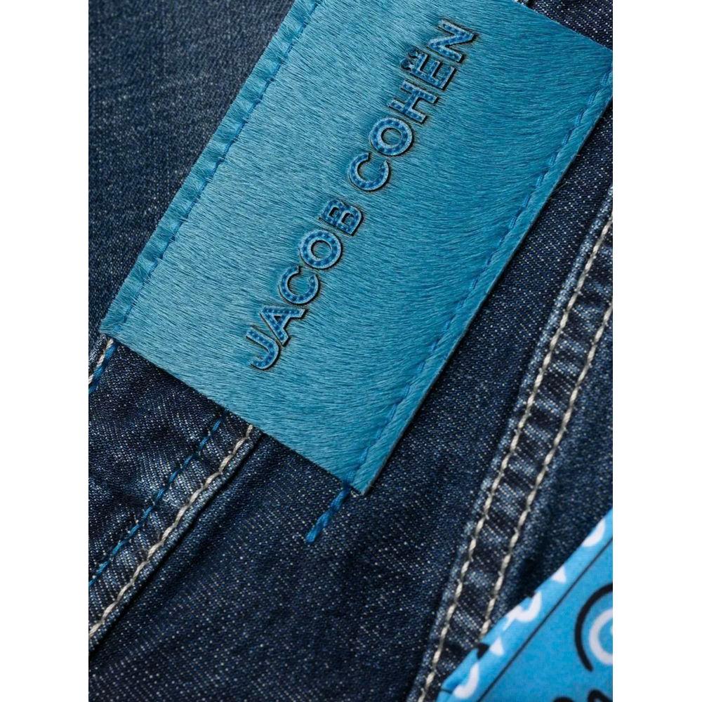 Jacob Cohen Exclusive Indigo Straight Leg Jeans with Bandana Detail Jacob Cohen Dark Slate Gray