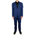 Aquascutum Elegant Blue Wool Blend Two-Piece Suit AQ-9499-IT54 | XXL
