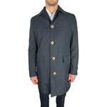 Aquascutum Blue Cotton Men Jacket AQ-9268-IT48 | M