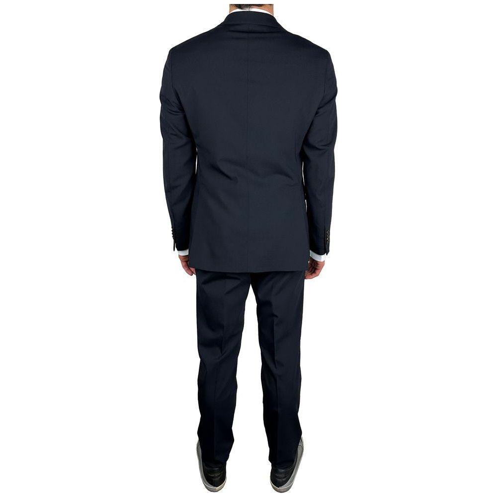 Aquascutum Blue Wool Men's Suit AQ-9267-IT52 | XL