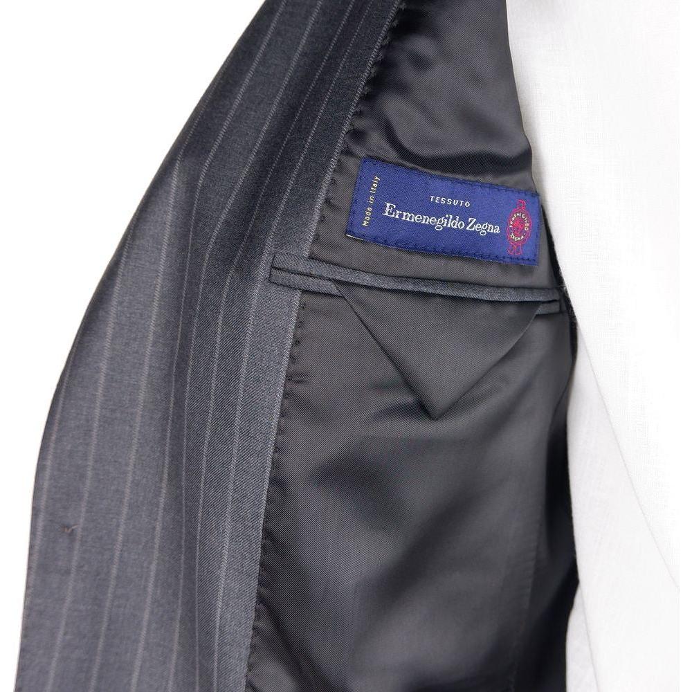 Made in Italy Gray Wool Men's Suit Made in Italy Dark Slate Gray