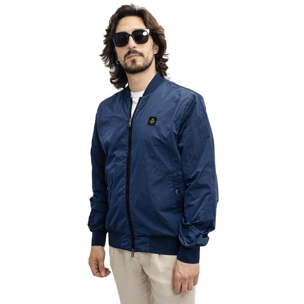 Refrigiwear Elevated Casual Blue Bomber Jacket Refrigiwear Dark Slate Gray