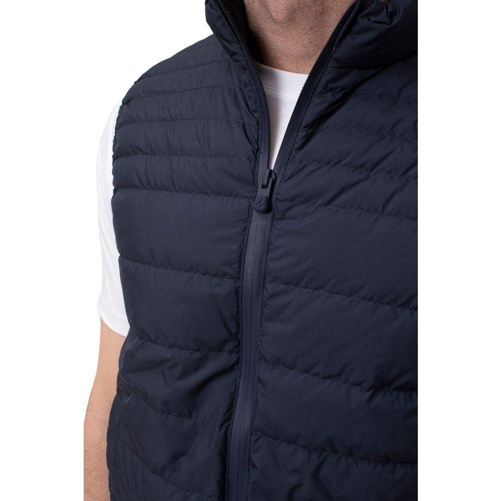 People Of Shibuya Sleek Blue Puffer Vest for a Modern Look People Of Shibuya Dark Slate Gray