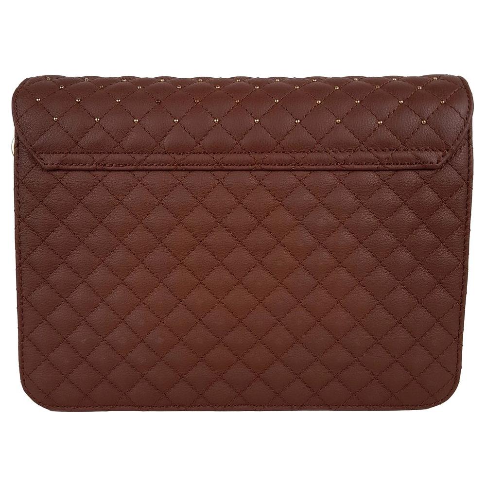 Baldinini Trend Brown Calfskin Women Crossbody Bag BA-12272