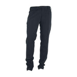 Made in Italy Elegant Black Trousers for the Modern Man MI-3207-IT48 | M
