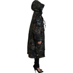 Dsquared² Green Hooded Goth Camouflage Print Parka Coat Jacket JKT3530-38
