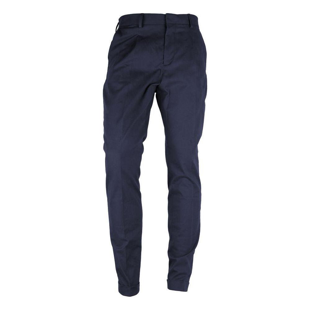 Made in Italy Blue Wool Men's Trousers Made in Italy Dark Slate Gray
