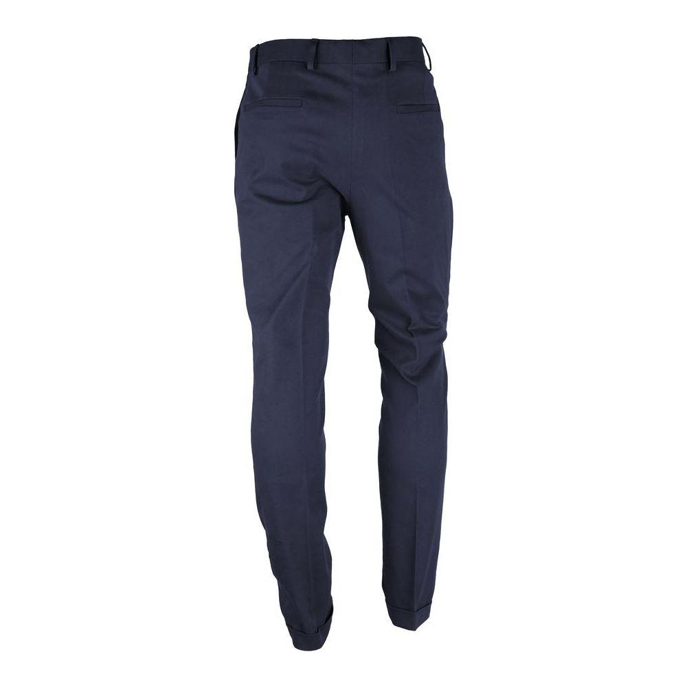 Made in Italy Blue Wool Men's Trousers Made in Italy Dark Slate Gray