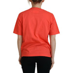 Dsquared² Orange Logo Cotton Crewneck Short Sleeve T-shirt TSH83400-38