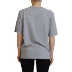Dsquared² Gray Logo Cotton Crewneck Short Sleeve Tee T-shirt TSH83409-38