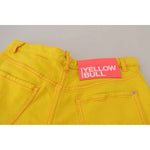 Dsquared² Yellow Cotton High Waist Baggy Women Hotpants Shorts PAN74530-38