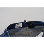 Dsquared² Blue Icon High Waist Denim Mini Boston Jean Skirt SKI1893-38