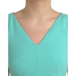 Dolce & Gabbana Green Viscose Sleeveless Bodycon Midi Dress DR281174-38