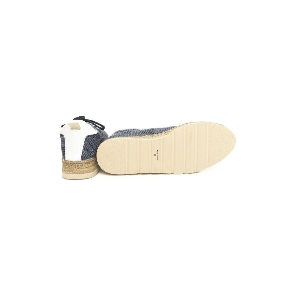 Cerruti 1881 Blue Calfskin Men Sneaker Cerruti 1881 Bisque