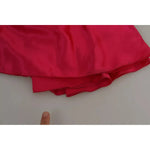 Dolce & Gabbana Fuchsia Fitted Cut One Shoulder Midi Dress DR2686