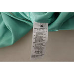 Dolce & Gabbana Mint Green Sheath Square Neckline Midi Dress DR28663