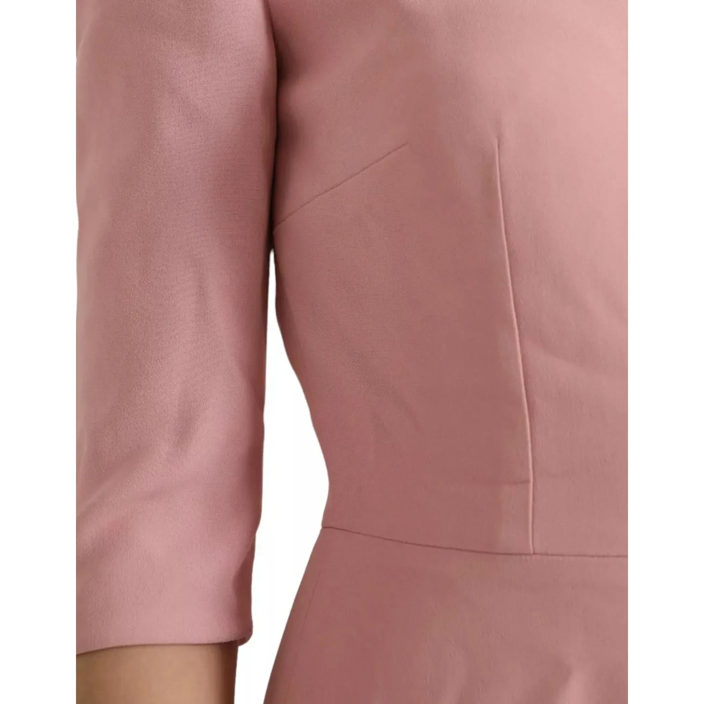 Dolce & Gabbana Pink A-line Flare Viscose Short Sleeves Dress