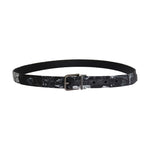 Dolce & Gabbana Black Cayman Linen Leather Belt BEL11008-2