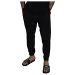 Dolce & Gabbana Black Jogger Jogging Wool Pants PAN72970-52