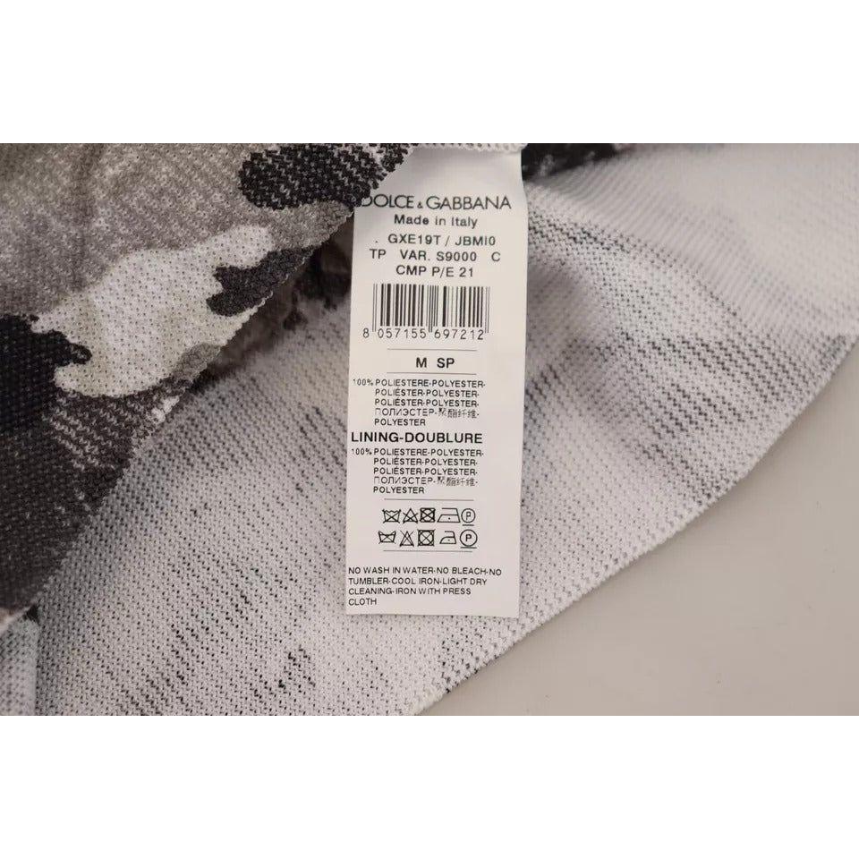 Dolce & Gabbana Black Polyester Crewneck Pullover Sweater Dolce & Gabbana Dark Gray