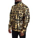 Dolce & Gabbana Gold Logo Print Turtleneck Pullover Sweater TSH83820-48