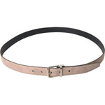 Dolce & Gabbana Beige Suede Leather Silver Buckle Belt Men BEL9183-105