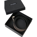 Dolce & Gabbana Beige Suede Leather Silver Buckle Belt Men BEL9183-105