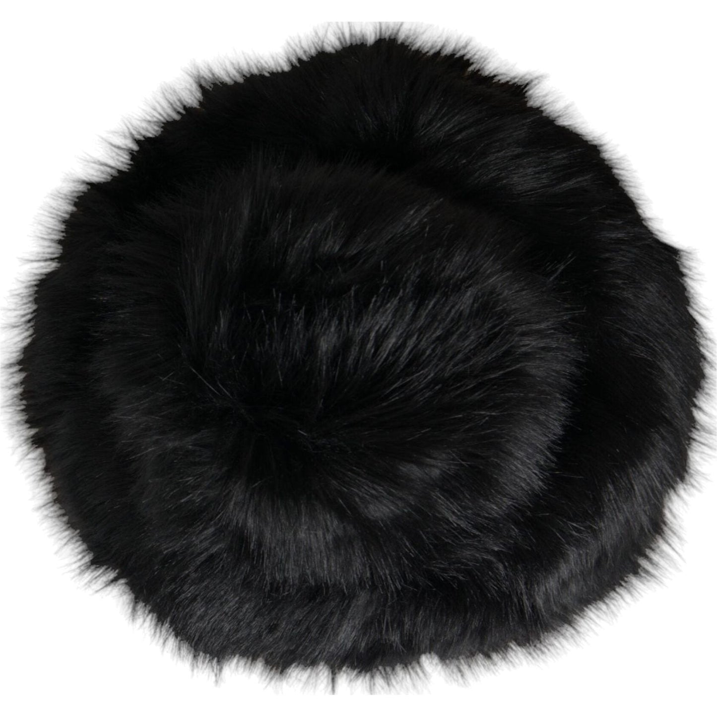 Dolce & Gabbana Black Faux Fur Womens Bucket Hat HAT9568-56